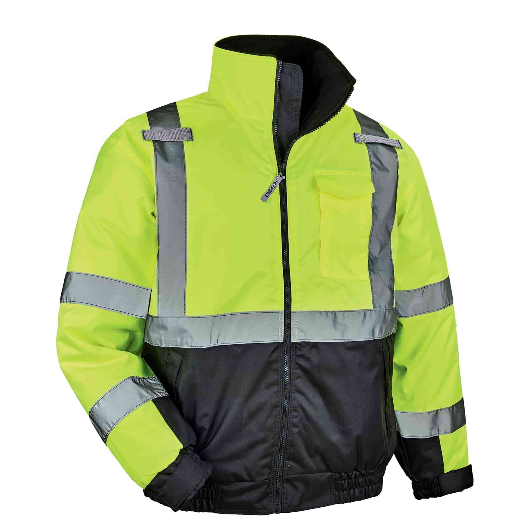 Type R Class 3 Hi-Vis Quilted Bomber Jacket - Hi-Vis Gear